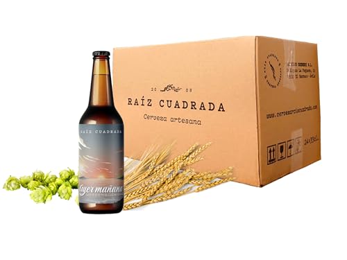 Weizenbock IPA - Ayer Mañana - Cerveza Artesana Gourmet - Caja de 24 Botellas (330 ml) - Raíz Cuadrada