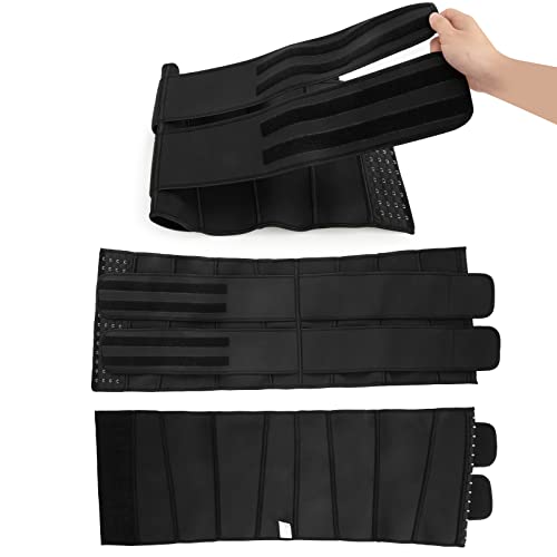Jueachy Waist Trainer Belt Women Soft Waist Trimmer Sweat Stomach Tummy Wrap Shaper Belly Sweatband Black #TOP3