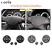 Car Steering Wheel Switch Button Voice Audio Volume Control Cover Replacement for Mercedes Benz C E S Class W204 W212 W221 GLK X204 Repair Multifunction (Grey, 2pack)