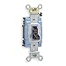 Leviton CS120-2 20-Amp, 120/277-Volt, Toggle Single-Pole AC Quiet Switch, Commercial Grade, Grounding, Brown