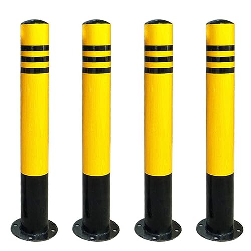 Parking Post Construction Cone Street Stanchion Floor Mount Traffic neator Post Cone, Metal Detachable Commercial Caution Cones Warning Posts Drivewa-1 Pack-120cm/47.2in (4 Pack 70cm/27.5in) (4 Pa