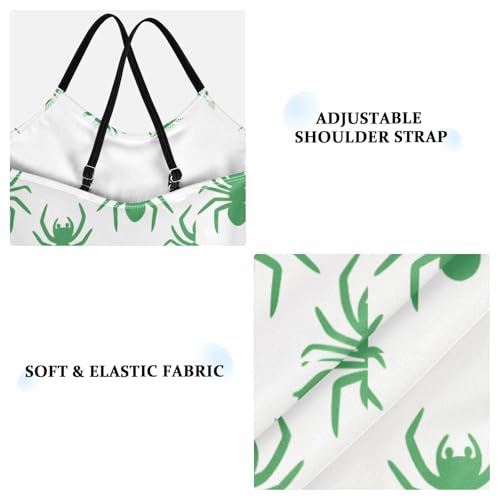 Green Spider Girls One Piece Swimsuits Quick Dry Beach Swimwear Bathing Suit4