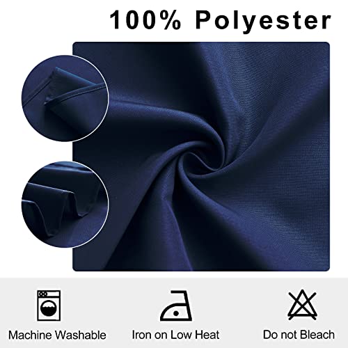 Servilletas de tela reutilizables y lavables azul marino para proteger y decorar tu mesa 5
