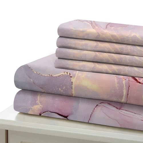 Housse pour couette durable en microfibre de qualité supérieure avec sa texture marbre