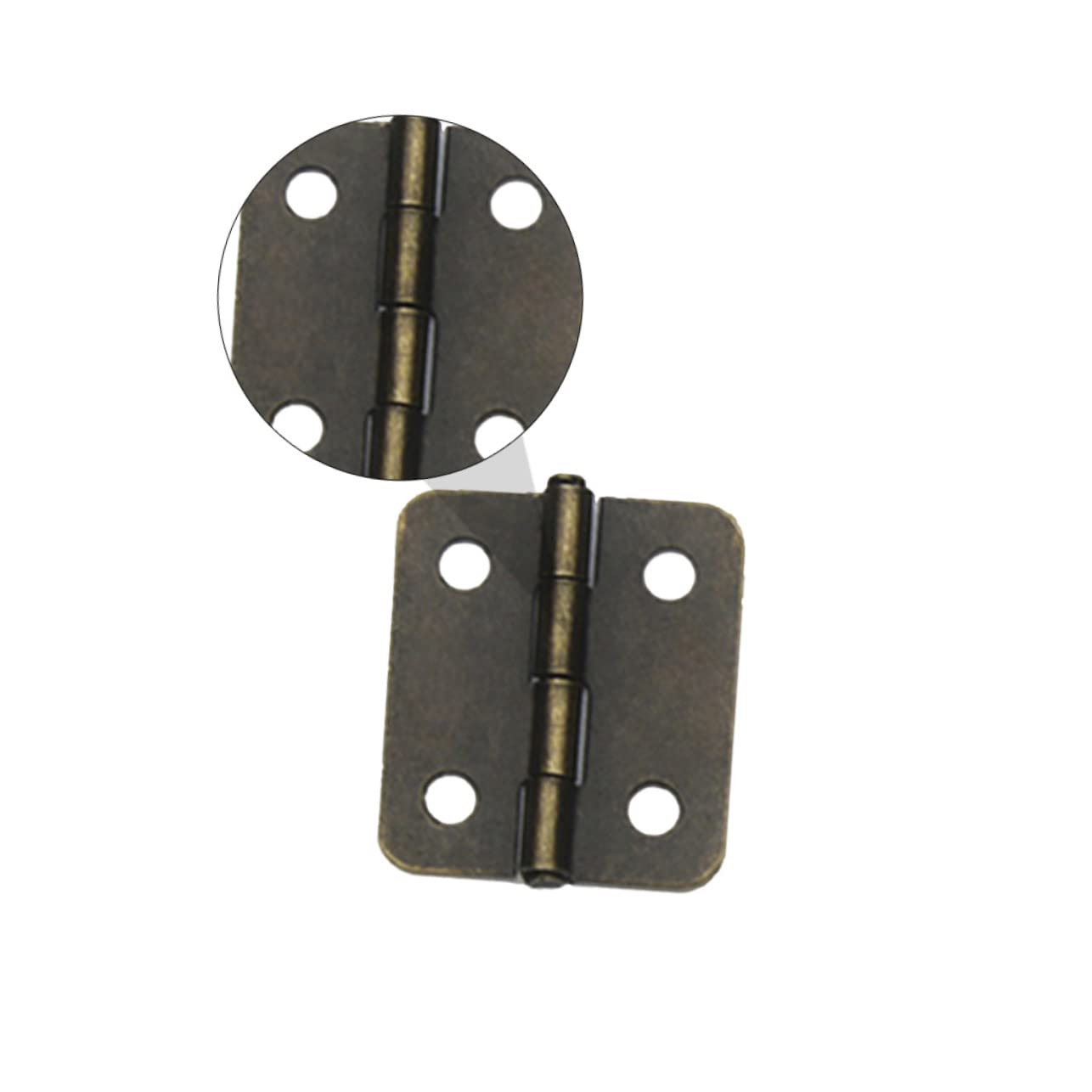 Mipcase 250pcs Mini Hinge Accessories Iron Spring Hinges for Jewelry Boxes Smooth Closing Action Easy Installation