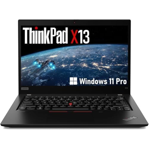 Lenovo ThinkPad X13 FHD Laptop Computer, Intel Core i5-10310U, 16GB RAM, 512GB SSD, HDMI, Thunderbolt, Japaness Keyboard, Windows 11 Pro (Refurbished)