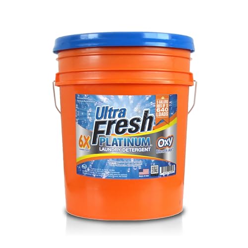 Image of Ultra Fresh 6X Platinum OXY Color-Safe Liquid Laundry Detergent, 5 Gallon