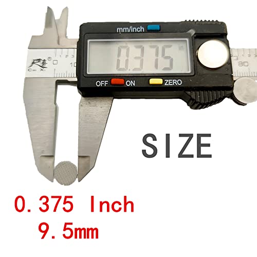 Pipe Screens 200 PCS Stainless Steel 3/8" (0.375 Inch | 9.5 mm) Pipe Bowl Fiters With Black Metal Box - Image 3