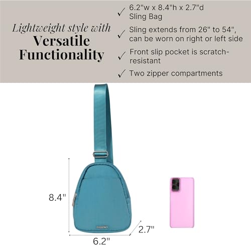 Image of Baggallini Double Zip Mini Sling