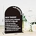 Audio Guest Book Sign, Wedding Engagement Bridal Shower Decor for Ceremony Party Reception Table Desk Decor Acrylic Sign (Black)