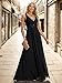 Ever-Pretty Women's Elegant Open Back A-line Sleeveless Chiffon Maxi Prom Party Gowns Black US14