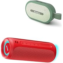 SOWO Wireless Bluetooth Speaker, Ultra Portable Magnetic Speaker, Coverless IP67 Waterproof Design, 24 H Playtime, Small Speaker with Pro Sound, for Indoors, Outdoors, Hiking and Golf Speaker