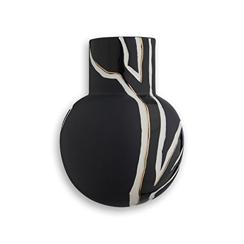 Kähler Fiora Jarrón, cerámica, azul medianoche