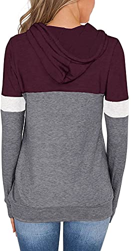 Mixshe Womens Tops Long Sleeve Shirts Fall Sweatshirts Lightweight Sweaters Sports Hoodies Fashion Clothes Ladies Casual Tunics Loose Fitting Tees Blouses Camisas De Mujer Black Gray Xx-Large #TOP2