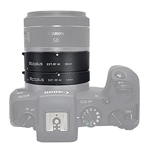 Mcoplus Ext-Rf-M Metal Auto Focus Macro Extension Tube Set(12Mm+20Mm) Fit Canon Rf Mount Eos-R/Eos R5/Eos R6/Eos-Rp Lens And Camera Body #TOP4