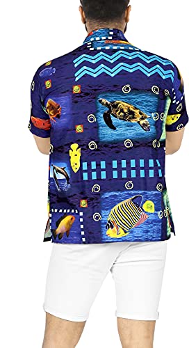 HAPPY BAY Men's Hawaiian Shirt Tropical Boho3