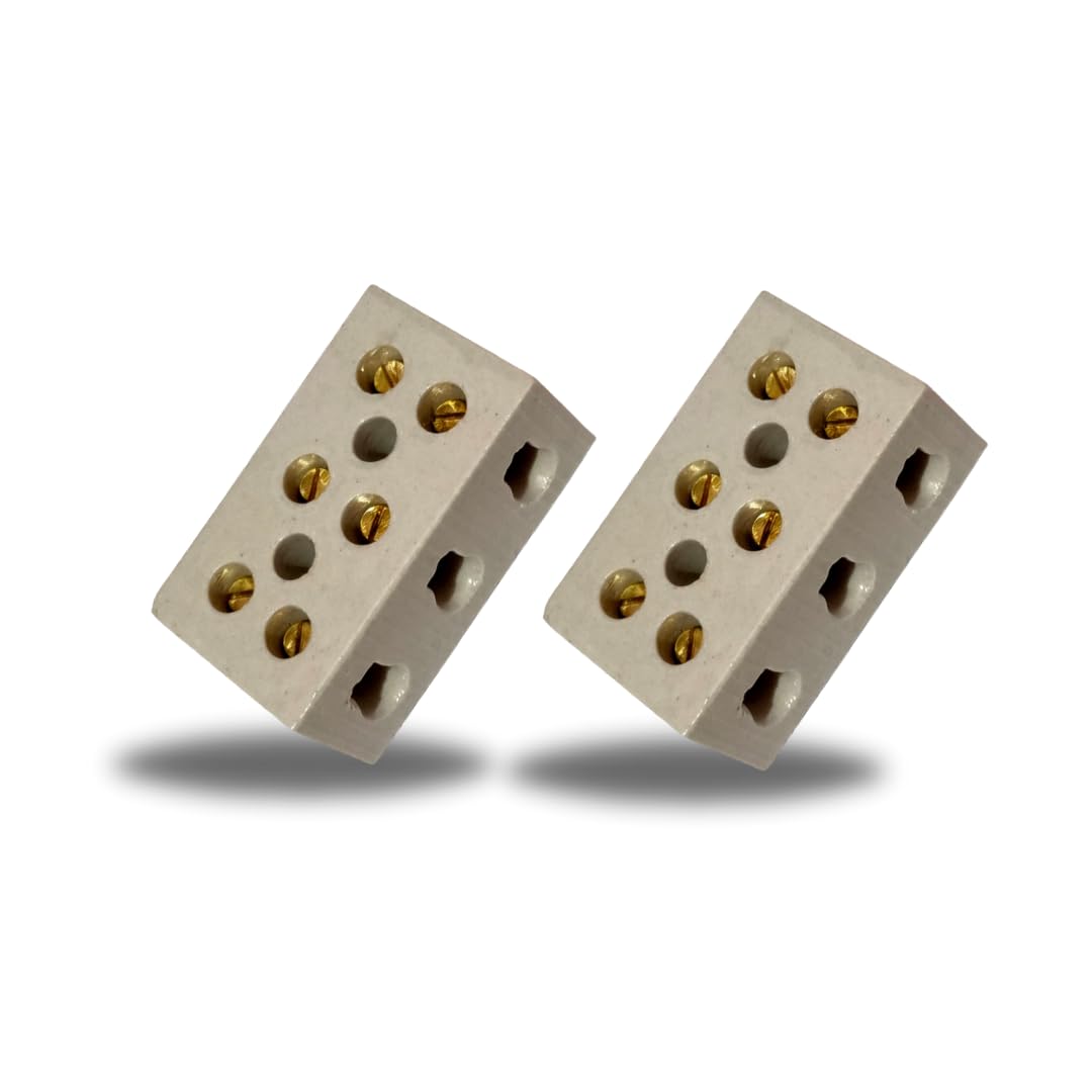 63AMP 3WAY Connector | Control panel connector | 60AMP 3WAY Connector/Ceramic Connector/Porcelian Connector/60AMP 3WAY HEATER CONNECTOR (Pack of 2) (B0D8ZV2MSV) Amazon Price History, Amazon Price Tracker