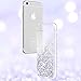 Maxdara Case for iPhone 6S/6 Glitter Case [Tempered Glass Screen Protector] Liquid Floating Bling Sparkle Luxury Shockproof Bumper Pretty Girls Children Case for iPhone 6/6s/7/8 4.7 inches (Silver)