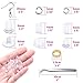 Anezus 1900 Pcs Earring Making Kit with Jewelry Hooks, Fish Hook Earrings, Backs, Jump Rings for Repair, Gifts