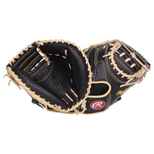 Rawlings | Heart of THE Hide Series Baseball Glove | A. RUTSCHMAN Catcher's Mitt - 34' | RHT | 1-Piece Solid Web | Black