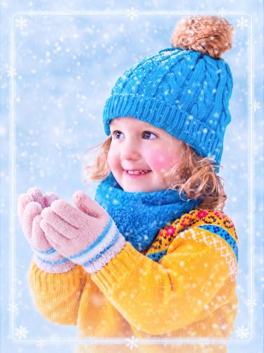 Image of EBOOT 3 Pairs Winter Kids Gloves Warm