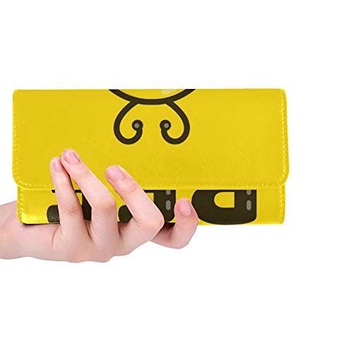 Preisvergleich Produktbild Einzigartige benutzerdefinierte Spaß niedliche intelligente Biene Brille Frauen Trifold Brieftasche Lange Geldbörse Kreditkarteninhaber Fall Handtasche