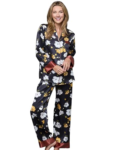 Women's 100% Silk Pajamas, Classic Fit, Evening Lounge Collection