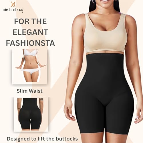 Image of Tummy Control Shapewear for Women, High Waisted Body Shaper Shorts Butt Lifting Panties Under Dress (Fit 28 to 38 Inch)