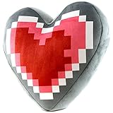 Little Buddy Legend of Zelda 1668 Heart Container Cushion Plush Stuffed Plush, 14''', Multi-Colored