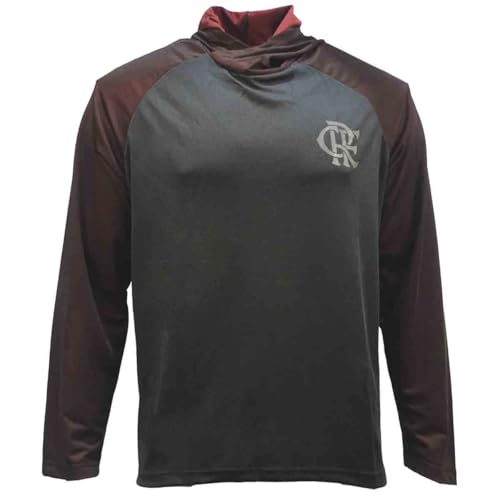 Blusa Flamengo Manga Longa Dikla Preta G