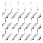 GWHOLE 18 Piece Pigeon Deterrent Reflective Discs, Hanging Bird Scarer for Gardens & Allotments, Double-Sided Wind Spiral Deflectors to Keep Seagulls Magpies Owl Away, Outdoor Decoration(6 Sets)