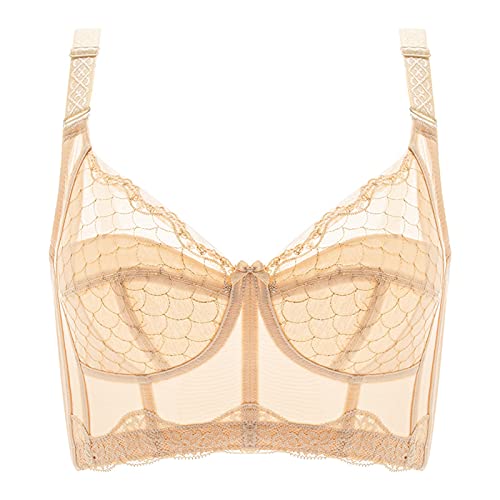 Soutien-gorge push-up en dentelle pour femme ronde WENJUN lotus