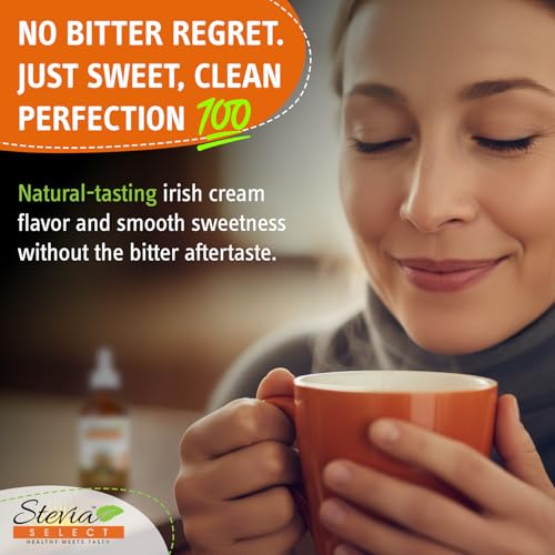 Stevia Select Irish Cream Stevia Extract Liquid - Zero Calorie Sweetener - Al...