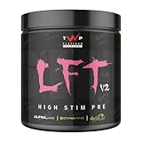 TWP Nutrition Platinum Series LFT V2, High Stim Strong Pre Workout, 390g and 30 Servings, 9 Great Flavours (Rancher Candy)
