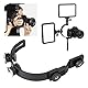 Topiky C-Form Dual Blitzschuh Kamera Blitzlampe Halterung, tragbare Premium Metall Lightweight Einstellbare Fotografie Zubehör für DV-Kamera Camcorder DSLR Kamera