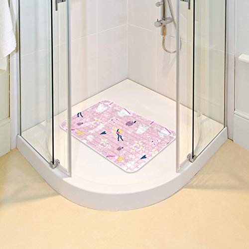 Tapis de douche pour bébé Bennigiry 67x37cm avec ventouses