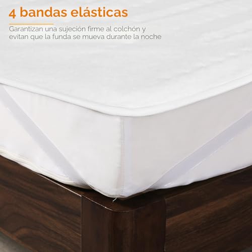Miniatura 6 de Tlgreen Calienta Camas Eléctrico Individual 100w 193x91 Cm 6 Niveles De Temperatura Calientacamas Calentador Con Apagado Automático, Protección Contra Sobrecalentamiento Lavable Transpirable