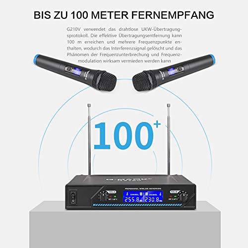 G-Mark Wireless Microphone System Dual Funkmikrofon