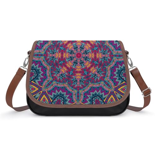 Sac à main pour femmes motif tribal chic en cuir étanche