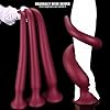 Jixaxe Extra Langer Analplug Fantasy Tentakel Analdildo Weich Silikon Riesen Analplugs Anal Dildo mit Saugnapf Buttplug G-Punkt Prostata Stimulation SM Sexspielzeug für die Tiefe Analdehnung (XXXL) #4