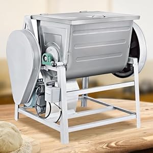 30QT 110V Commercial Dough Mixer Electric Mixing Machine 2 Speeds Adjustable 50RPM Heavy Duty Kneading Machine Commercial Mixer