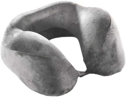 EVE Textile Reisekissen Grau mit Erh&ouml;hung | Nackenkissen | Memory...