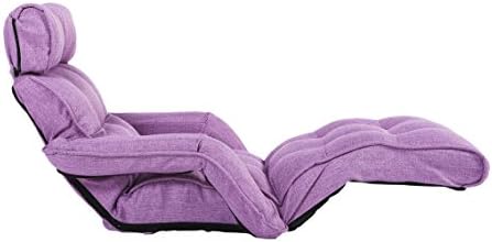Cozy Kino Pro Sofa Chair Multi-Functional Recliner with Armrest Bed, Deep Lavender Soft Fabric
