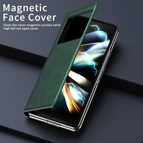 Coque magnétique Xiaomi Mix Fold 2 antichoc avec support en cuir rigide - 5