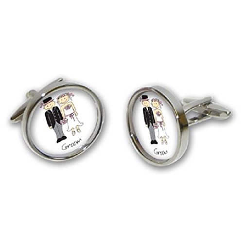 Gemelos para Hombre Texto de Boda Cartoon RGT miniatura 1