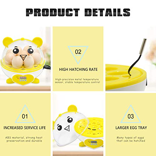 Mini incubatrice per uova da 9 uova, incubatrice
