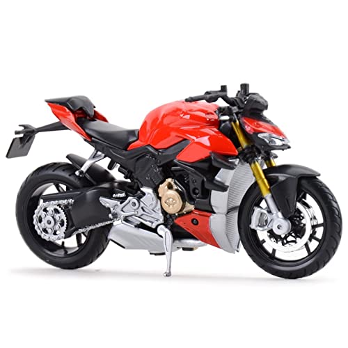 LMNMY Modelo de Juguete para Ducati Super para Desnudo V4 S Static Die Cast Vehicles Coleccionables Pasatiempos Regalo De Cumpleaños 1/18