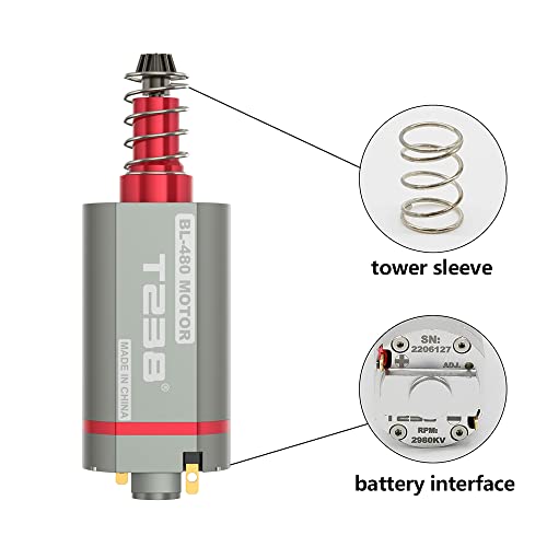 T238 Airsoft Brushless Motor, 39000Rpm High Speed High Torque Long Axis Motor For Airsoft Gearbox V2 #TOP2