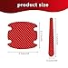 Gunhunt 8 PCS Car Door Handle Protectors, Carbon Fiber Anti Scratch Stickers, Side Sticker, Prevent Paint Chipping, Universal for Most Trucks (Red)