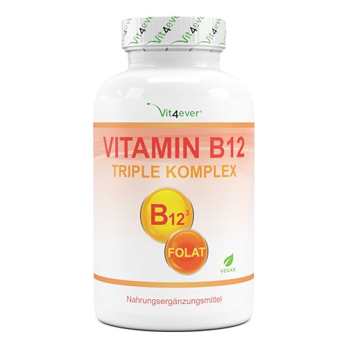 Complexe de vitamine B12 – 365 comprimés pour 12 mois – 500 µg Vi...